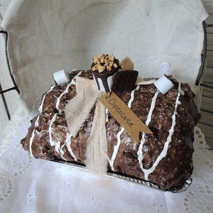 Fake Bake Chocolate Cake Loaf Handmade